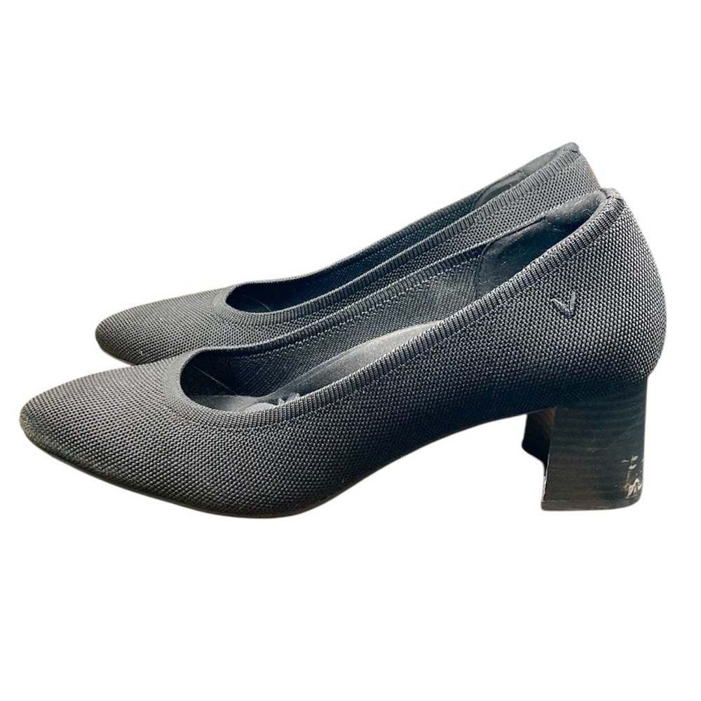 Vivaia Pointed-Toe Stress FREE Chunky Heels (Georgia) Black Size 10.5 - Picture 5 of 14